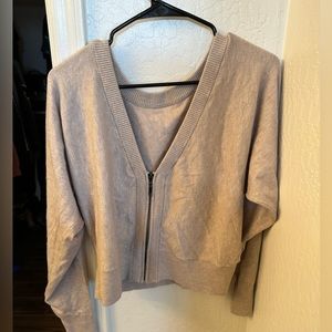 Cardigan crop sweater
